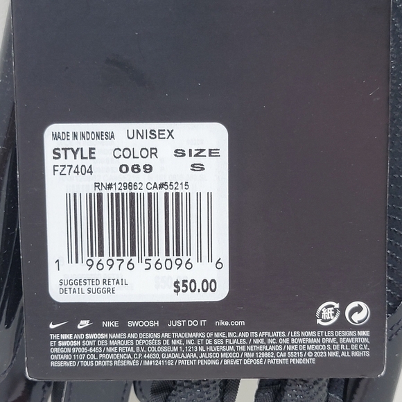 Nike Vapor Jet 8.0 Receivers Football Gloves Unisex Size S Black FZ7404-069 New - Picture 4 of 6